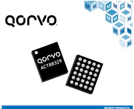 貿澤電子開售Qorvo ACT88329與ACT88321，拓展可重復編程電源管理IC產品線
